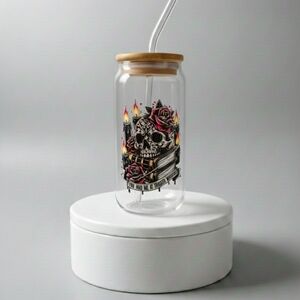 NEW You Had Me 16 Oz Glass Tumbler